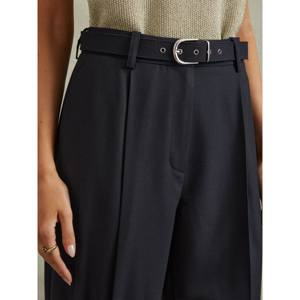 REISS FREJA Tapered Belted Trousers